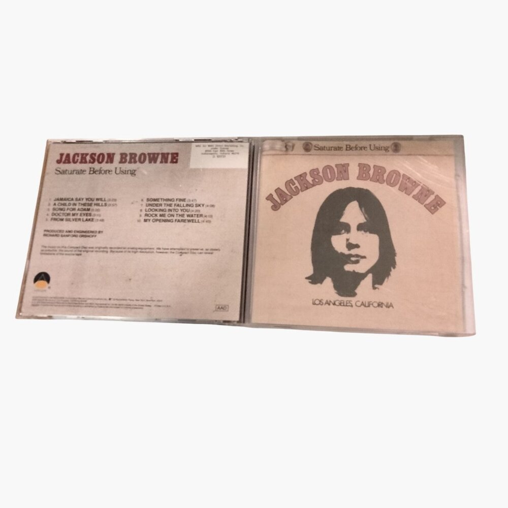 Jackson Browne Saturate Before Using CD Album Case